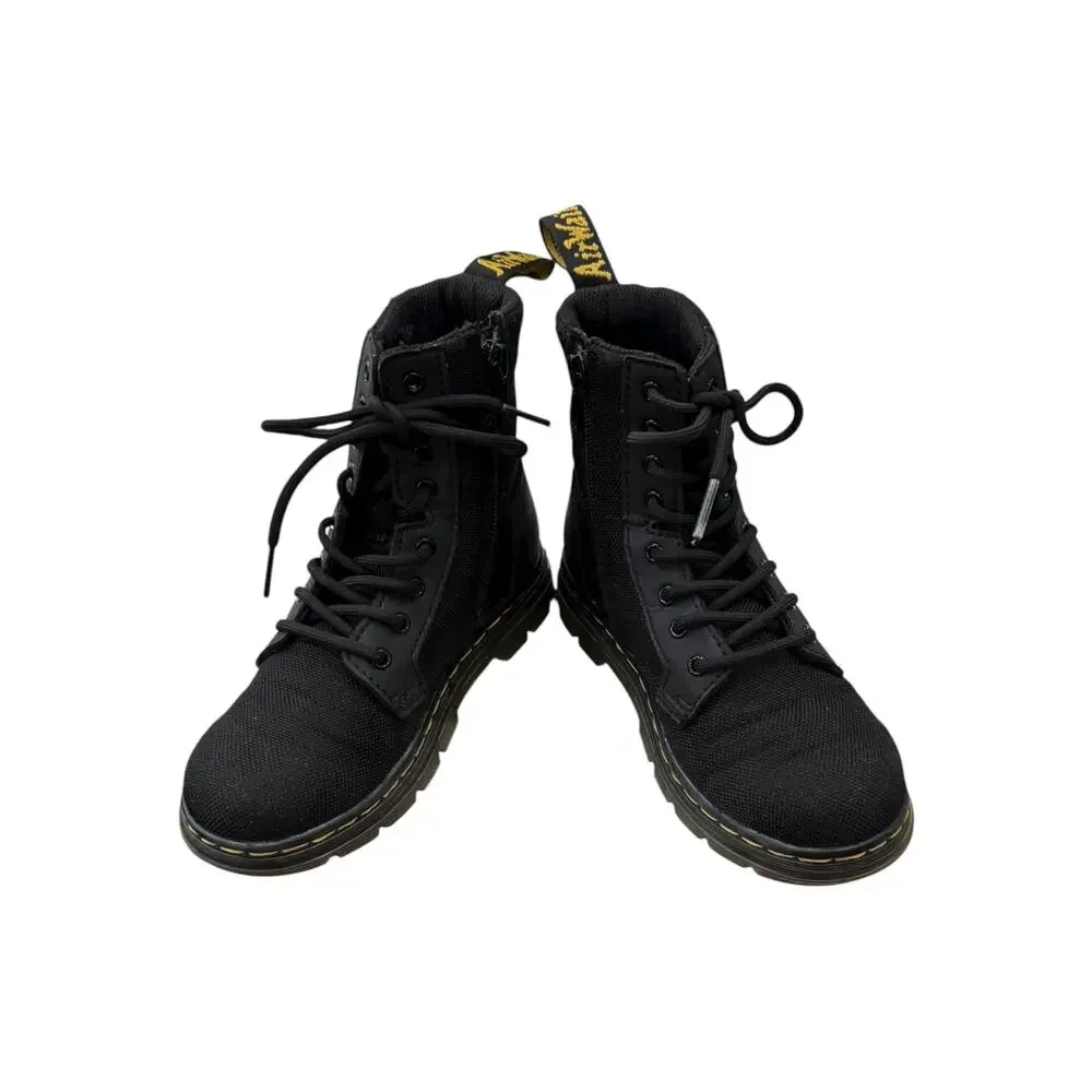 Dr. Martens Combs J Kids Black Lace-Up Boots EU 32 US 1